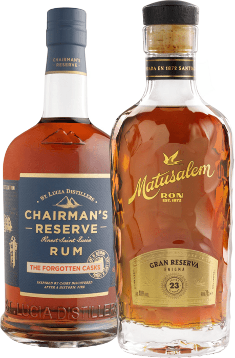 Set Chairman&#039;s Reserve Forgotten Casks + Matusalem Gran Reserva 23 Enigma