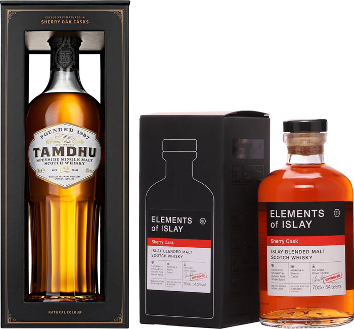 Bundle Tamdhu 12 Year Old Sherry Oak Casks + Elements of Islay Sherry Cask