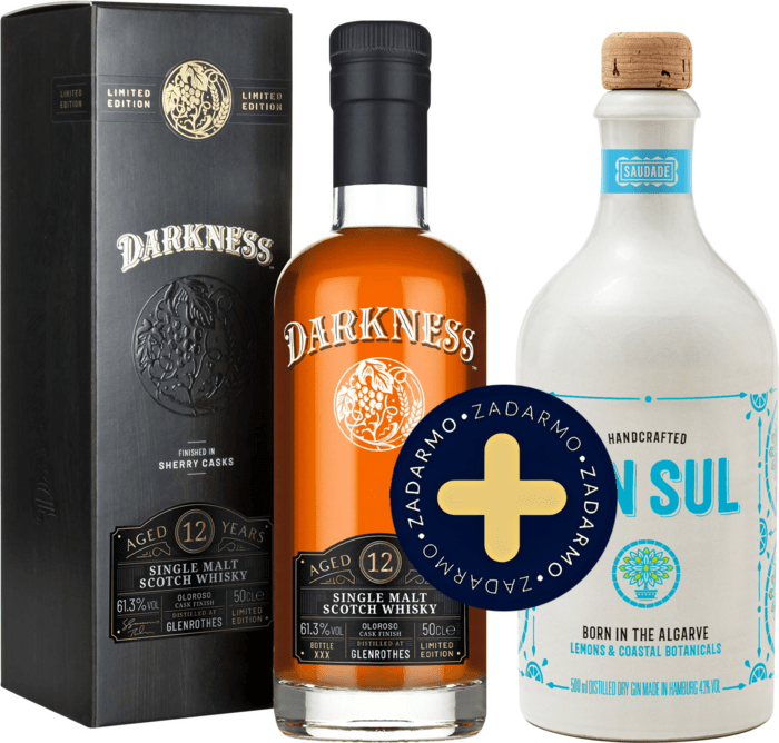 Bundle Darkness Glenrothes 12 Year Old + Gin Sul free