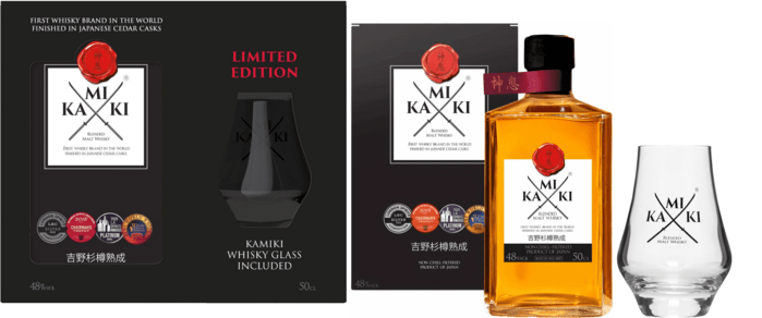 Kamiki Whisky with glass