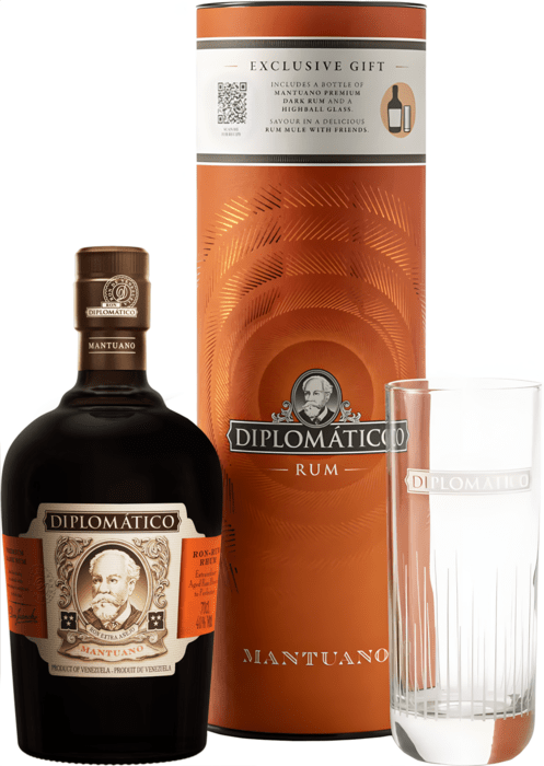 Diplomático Mantuano – darčekový set s pohárom