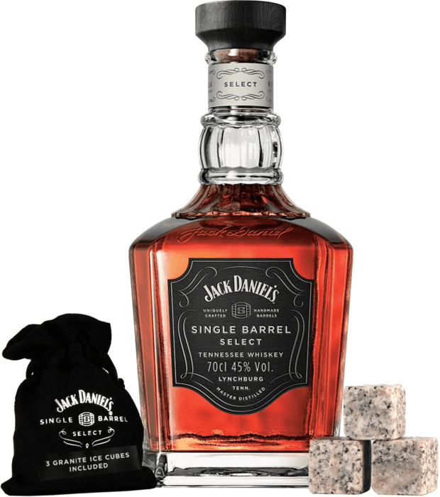 Jack Daniel&#039;s Single Barrel + whisky rocks