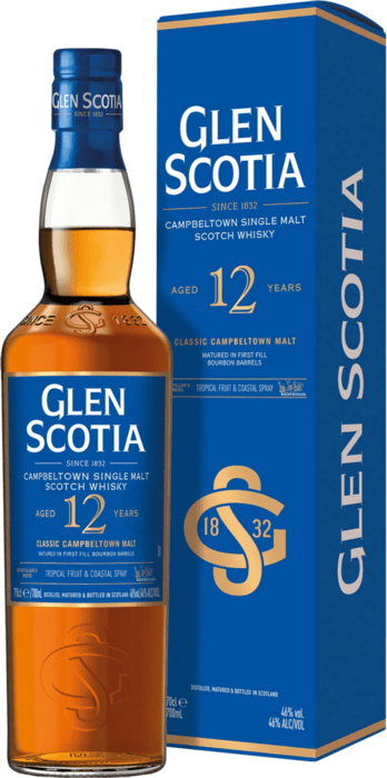 Glen Scotia 12 Year Old Campbeltown Single Malt - damaged box