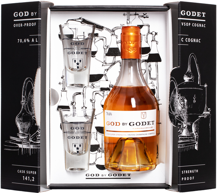 Godet God by Godet + 2 glasses