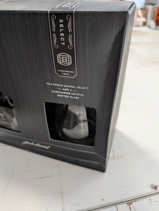 Jack Daniels Single Barrel Select + 1 glass - damaged