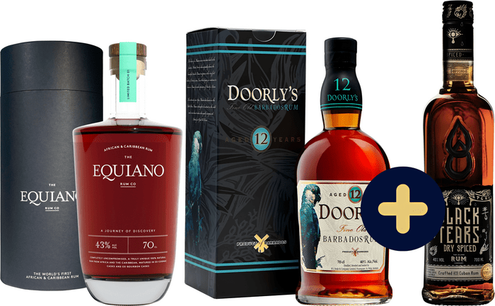 Bundle Equiano + Doorly&#039;s 12 Year Old + Black Tears Spiced free