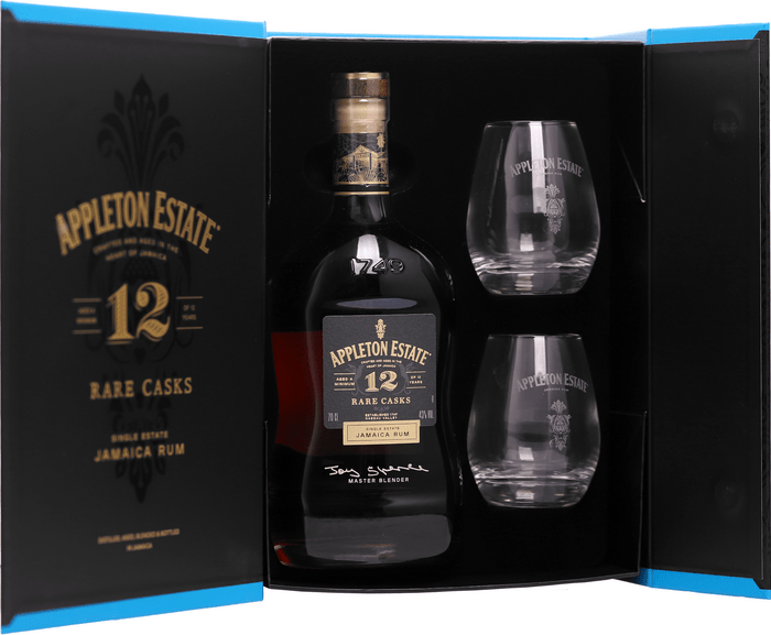 Appleton Estate Rare Blend 12 Year Old + 2 glasses pack