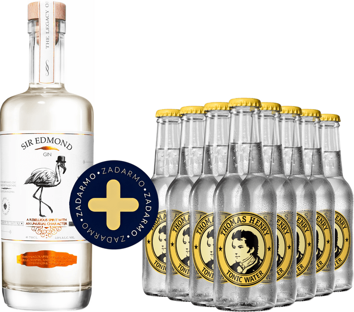 Set Sir Edmond Gin + 8x Thomas Henry Tonic Water zadarmo