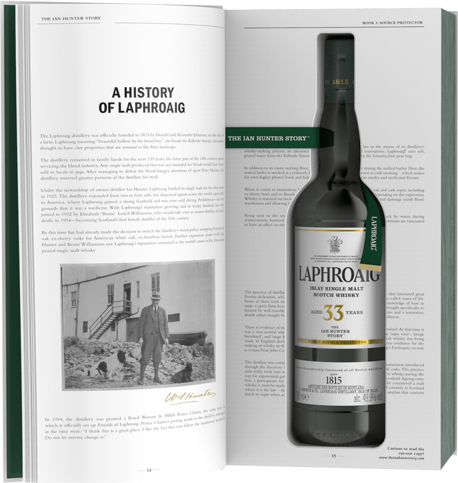 Laphroaig 33 Year Old The Ian Hunter Story Book 3 Edition