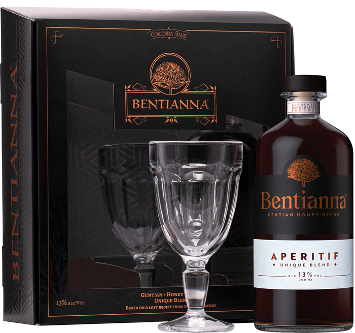 Bentianna Aperitif + sklenice