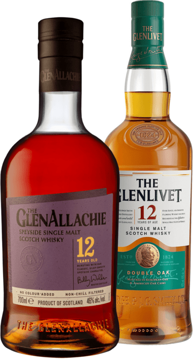 Set The Glenlivet 12 letá Double Oak + The GlenAllachie 12 letá