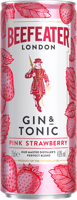 Tin can Beefeater Pink &amp; Tonic
