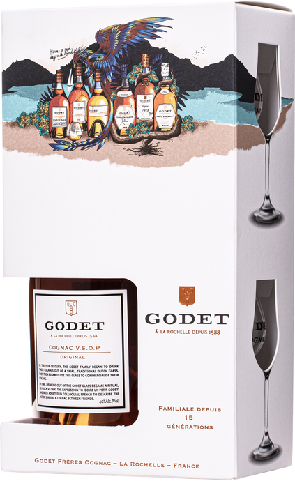 Godet VSOP Original + 2 glasses