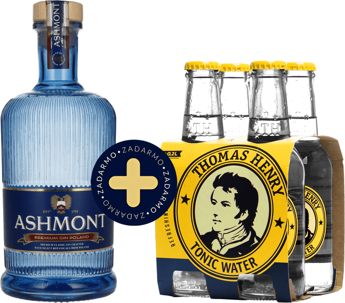 Set Ashmont Premium Gin + 4 pack Thomas Henry Tonic Water zadarmo