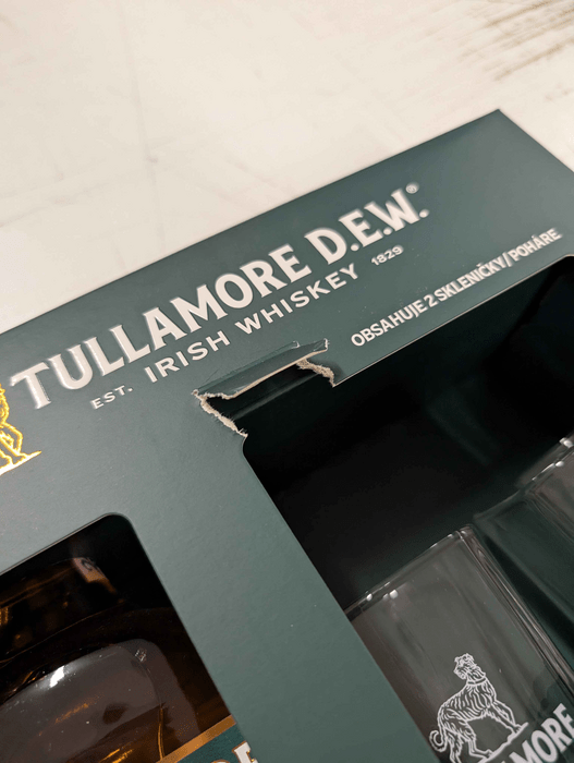 Tullamore Dew + 1 pohár - poškodený