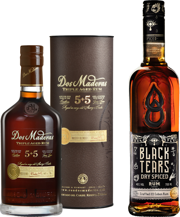 Bundle Dos Maderas PX 5+5 + Black Tears Dry Spiced Rum