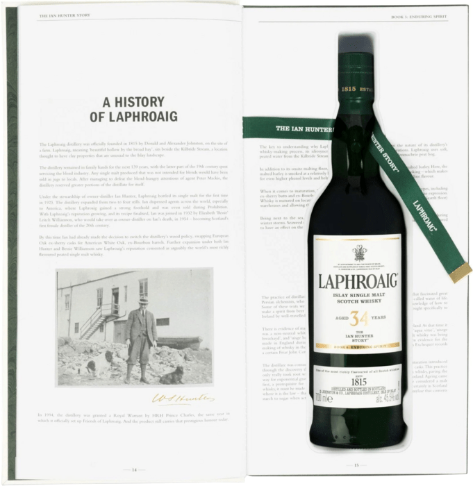 Laphroaig 34 Year Old The Ian Hunter Story Book 5 Edition