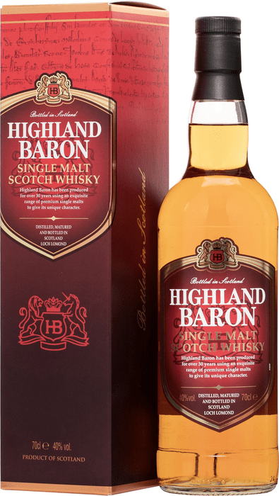 Highland Baron Single Malt Whisky - poškozený obal