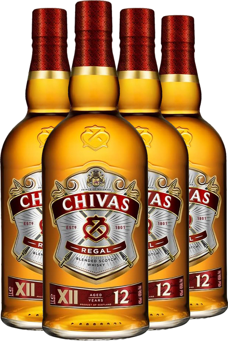 Bundle 4x Chivas Regal 12 Year Old 1l