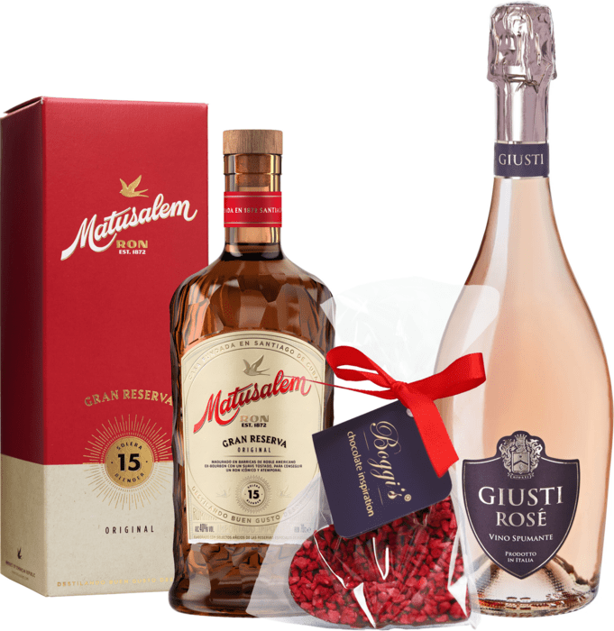 Bundle Matusalem Reserva 15 + Giusti Rosé + Boggi&#039;s Heart