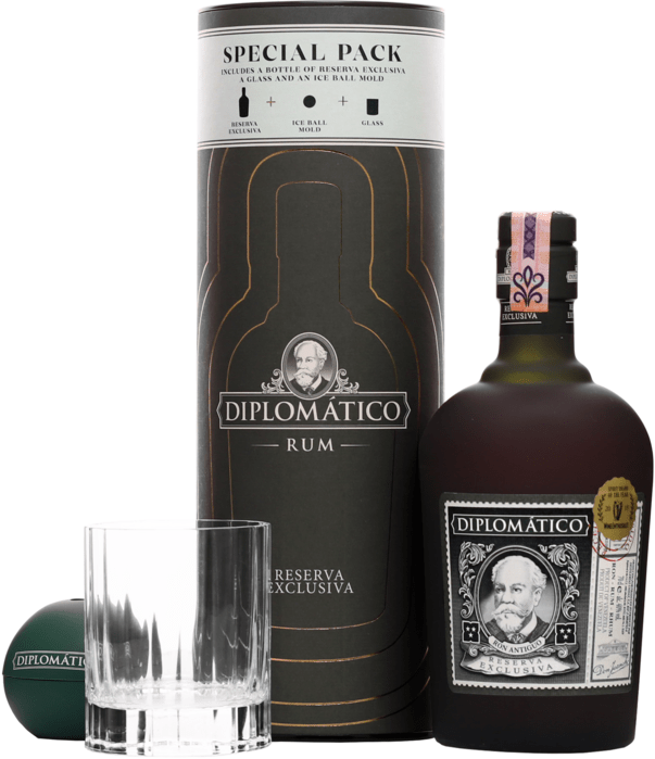 Diplomatico Reserva Exclusiva + cup + ice mould