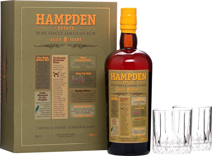 Hampden 8 Year Old + 2 glasses