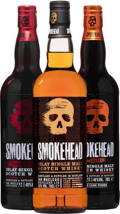 Set Smokehead + Rum Rebel + Sherry Bomb