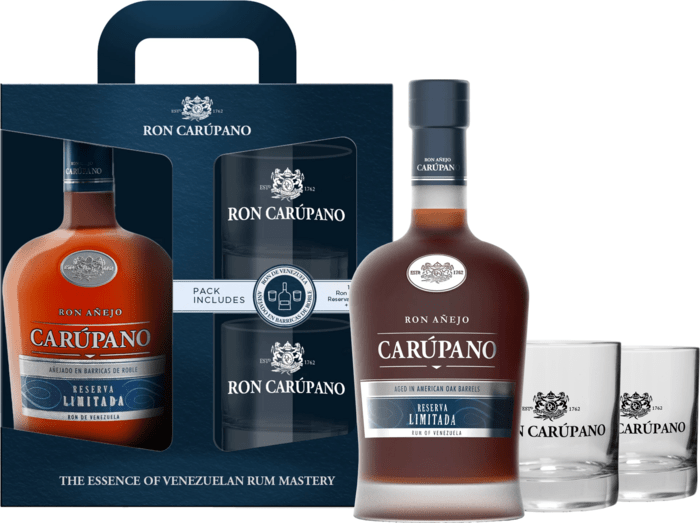 Carúpano Reserva Limitada 18 s 2 sklenicemi