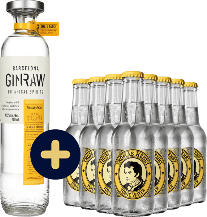 Bundle GinRaw Gastronomic + 8x Thomas Henry Tonic Water free