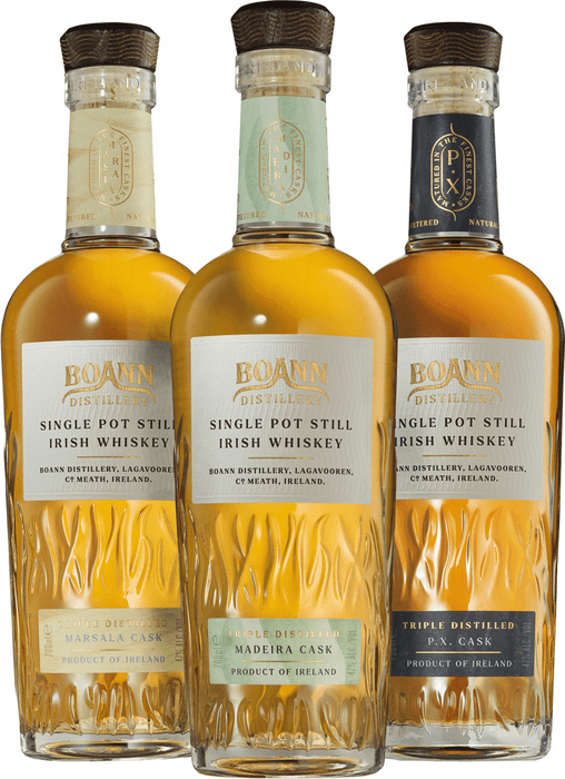 Set Boann Single Pot Still Madeira Cask + P.X. Cask + Marsala Cask