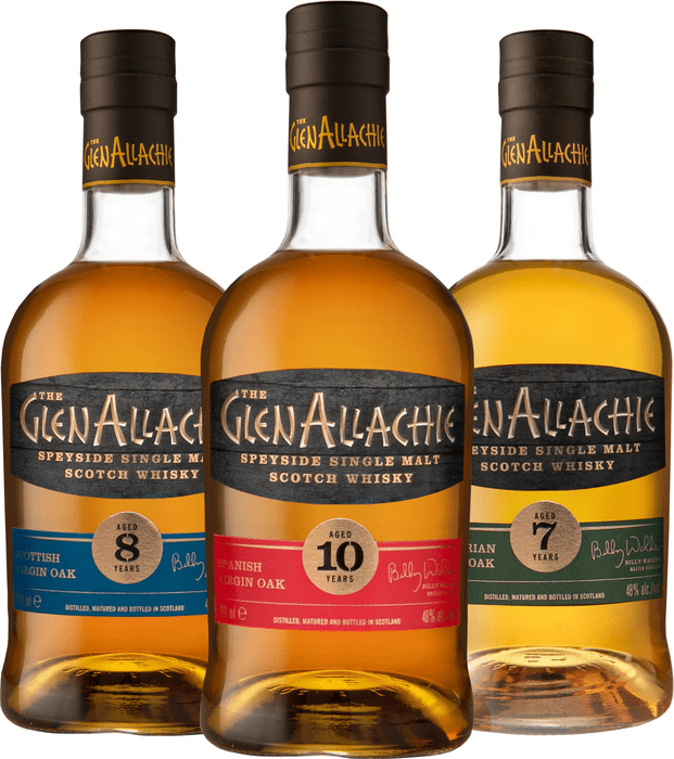 Set The GlenAllachie Hungarian Oak + Spanish Oak + Scottish Oak