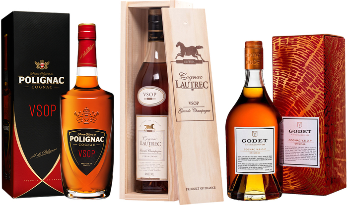 Bundle Lautrec VSOP + Godet VSOP Original + Polignac VSOP