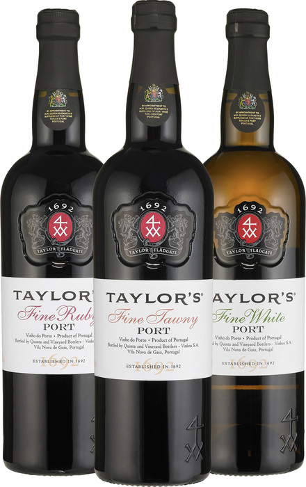 Bundle Taylor&#039;s Fine Port White + Ruby + Tawny