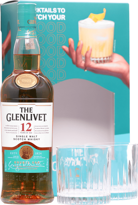 The Glenlivet 12 Year Old Single Malt + 2 glasses