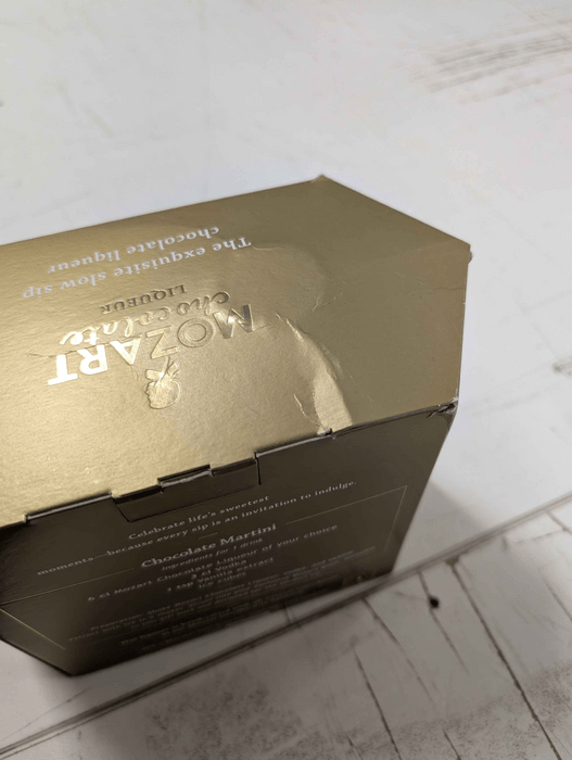 Mozart Chocolate Cream s Coupette pohárom - poškodený obal