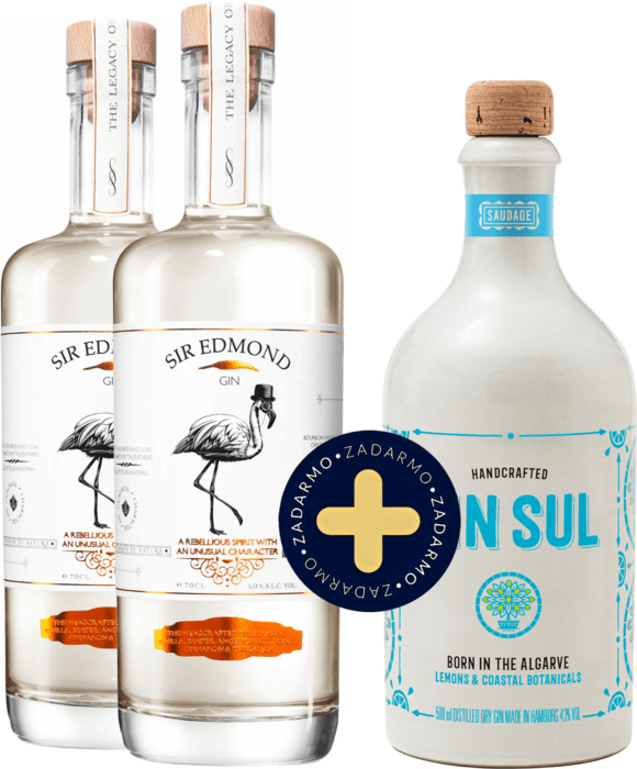 Set 2x Sir Edmond Gin + Gin Sul zdarma