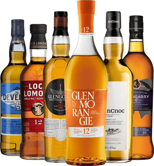 Bundle 6x Highland 12 Year old whisky
