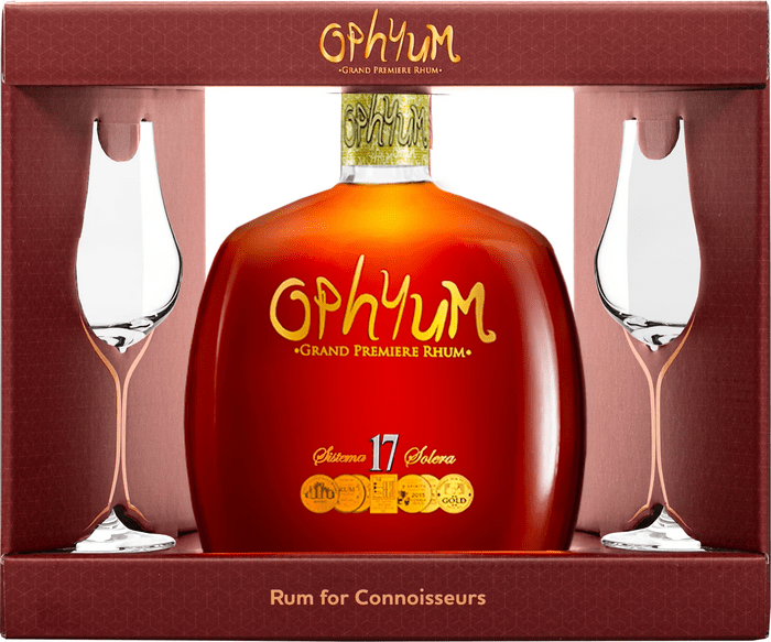 Ophyum Grand Premiere Rhum 17 + 2 glasses