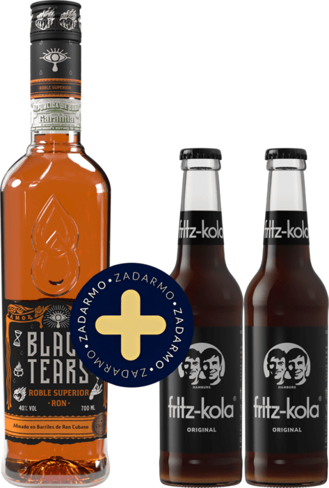 Set Black Tears Roble Superior Rum + 2x fritz-kola zdarma