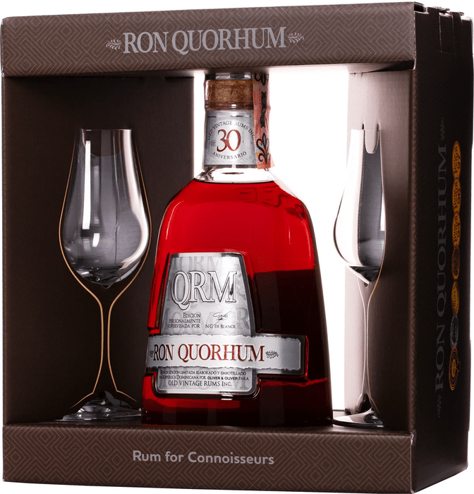 Ron Quorhum 30 Aniversario + 2 glasses