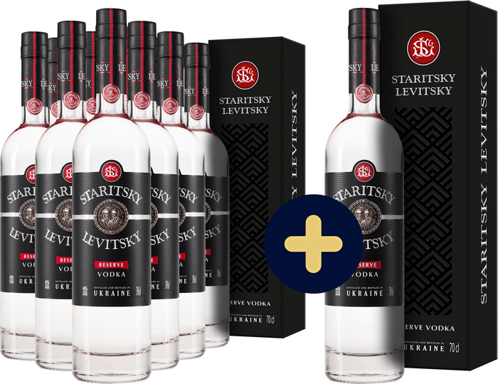 Set Staritsky Levitsky Reserve Vodka 11+1 zadarmo