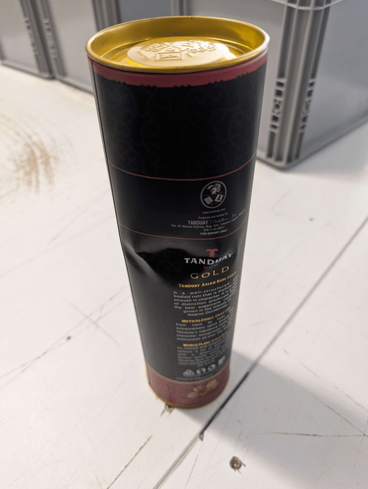 Tanduay Asian Gold Rum - damaged box