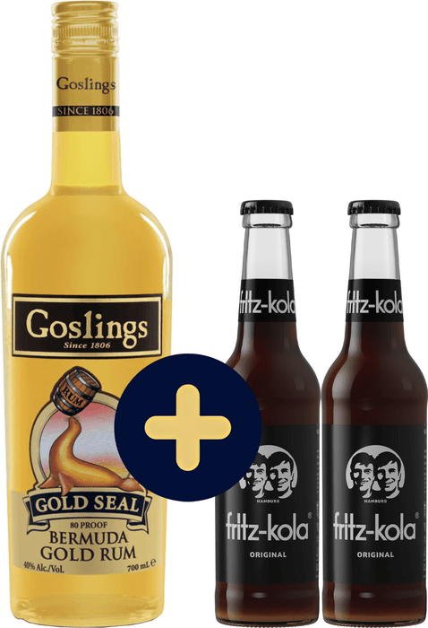 Bundle Goslings Gold Rum + 2x fritz-kola free