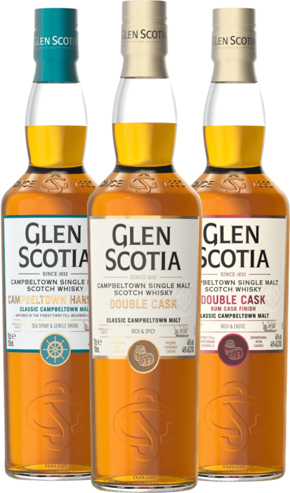 Set Glen Scotia Double Cask + Rum Cask + Campbeltown Harbour