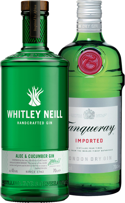 Set Tanqueray + Whitley Neill Aloe &amp; Cucumber