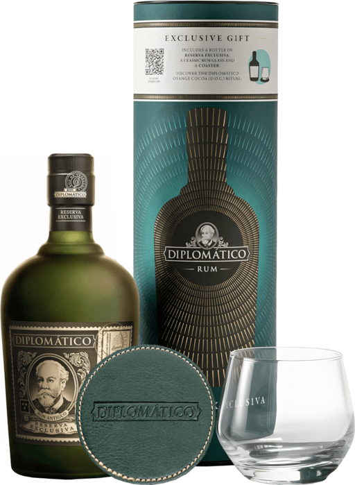 Diplomatico Reserva Exclusiva – Gift Set with Glass and Coaster