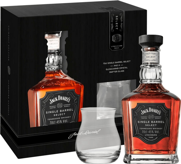 Jack Daniel&#039;s Single Barrel with a glass