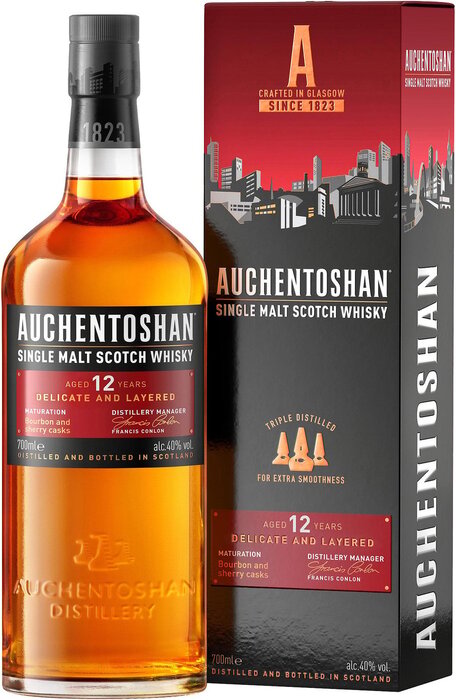 Auchentoshan 12 Year Old - damaged box