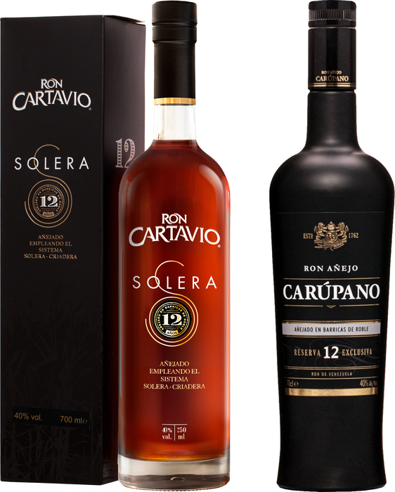 Bundle Ron Cartavio Solera 12 + Carúpano Reserva Exclusiva 12