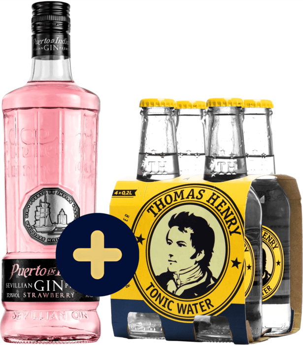 Set Puerto de Indias Strawberry + 4x Thomas Henry Tonic free